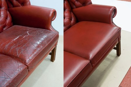 Leather Sofa Before & After